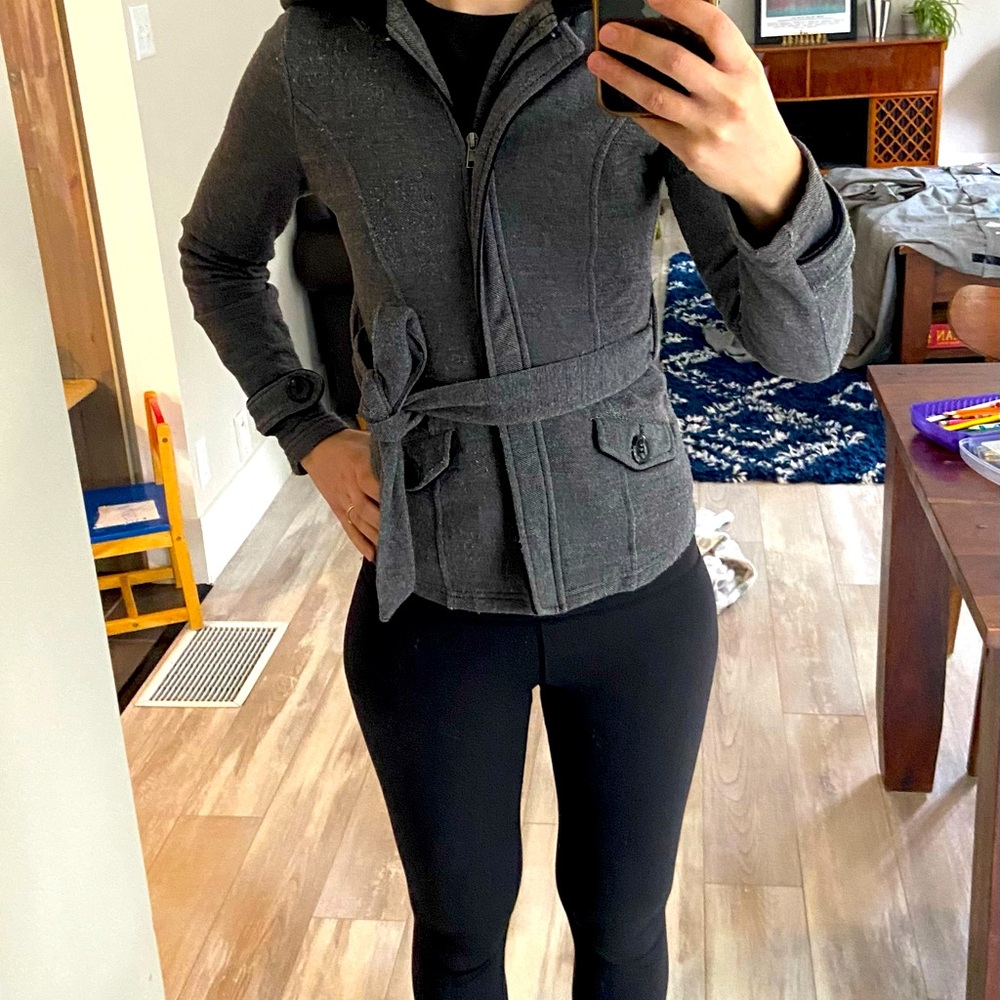 Guess sweater with removable hood.